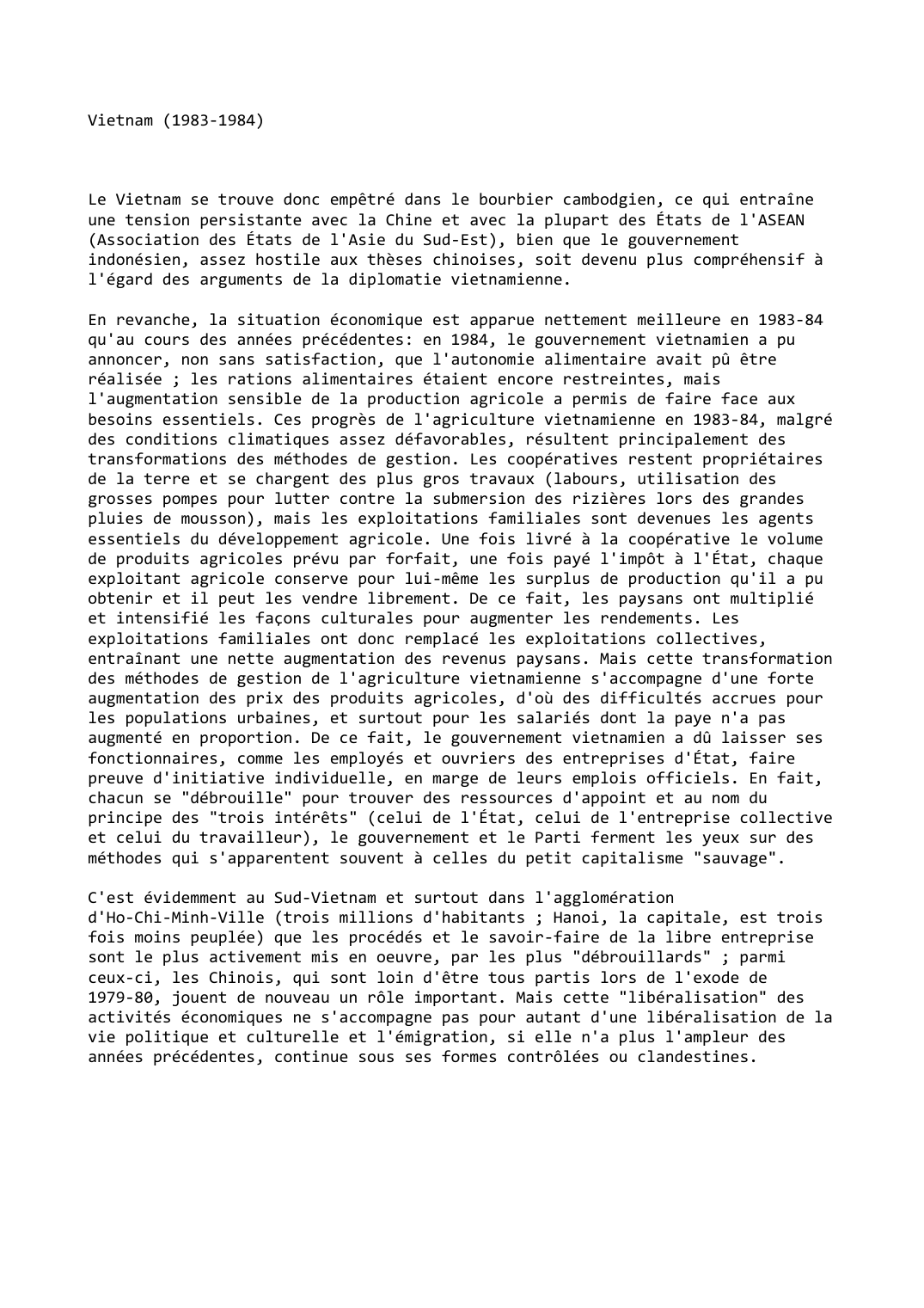 Prévisualisation du document Vietnam (1983-1984)