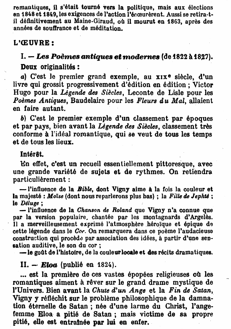Prévisualisation du document VIGNY: VIE ET OEUVRE