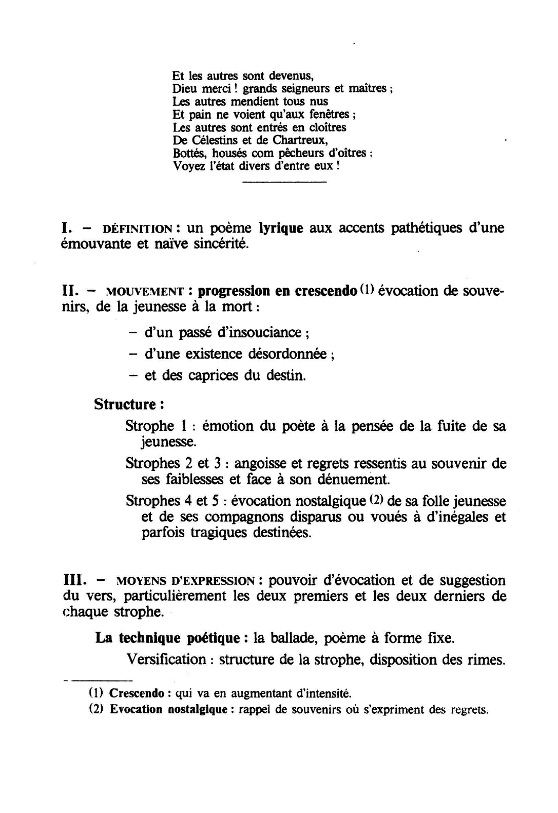 Prévisualisation du document VILLON : REGRETS - JE PLAINS LE TEMPS DE MA JEUNESSE (strophes 1 à 5)