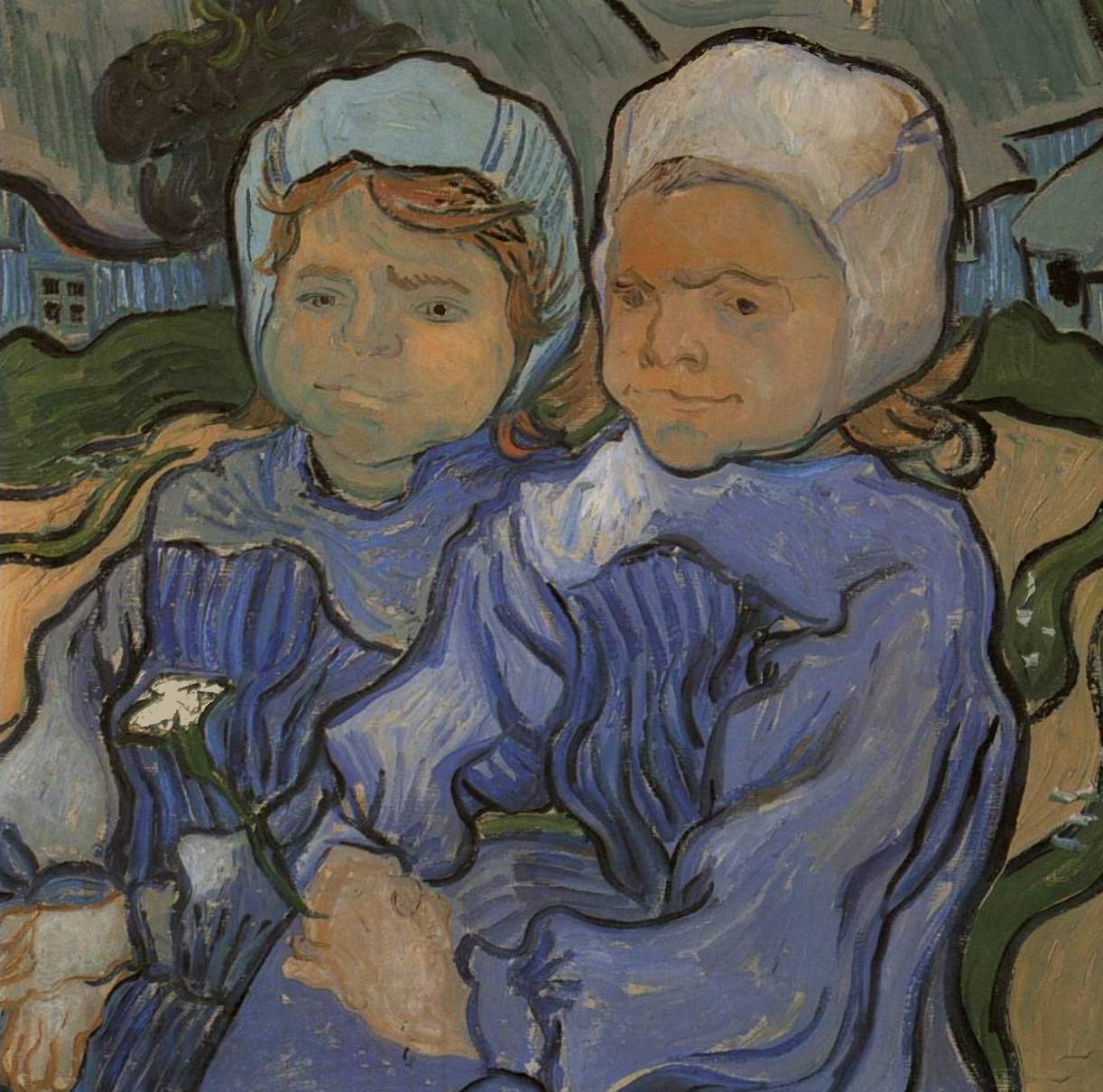 Prévisualisation du document Vincent VAN GOGH:
DEUX FILLETTES.