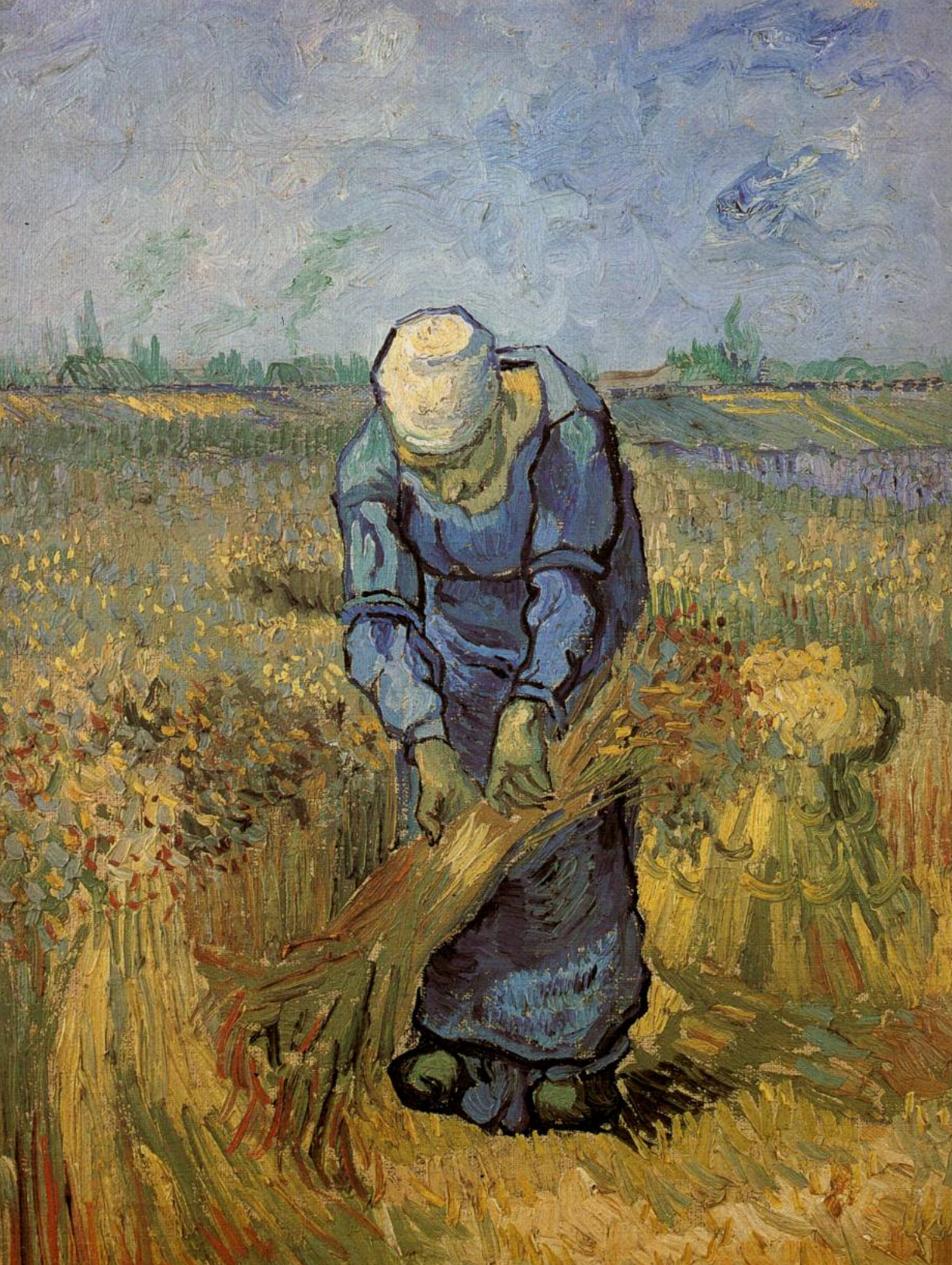 Prévisualisation du document Vincent VAN GOGH:
PAYSANNE GERBANT LE BLÉ.