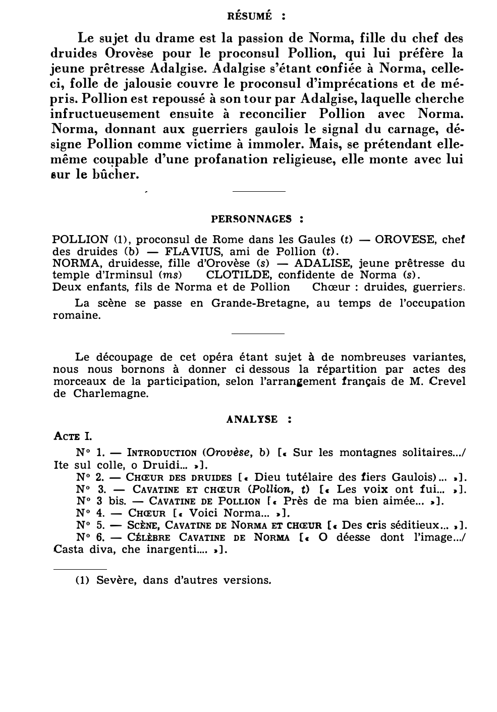 Prévisualisation du document Vincenzo BELLINI : LA NORMA (résumé et analyse de l’œuvre – Répertoire lyrique)