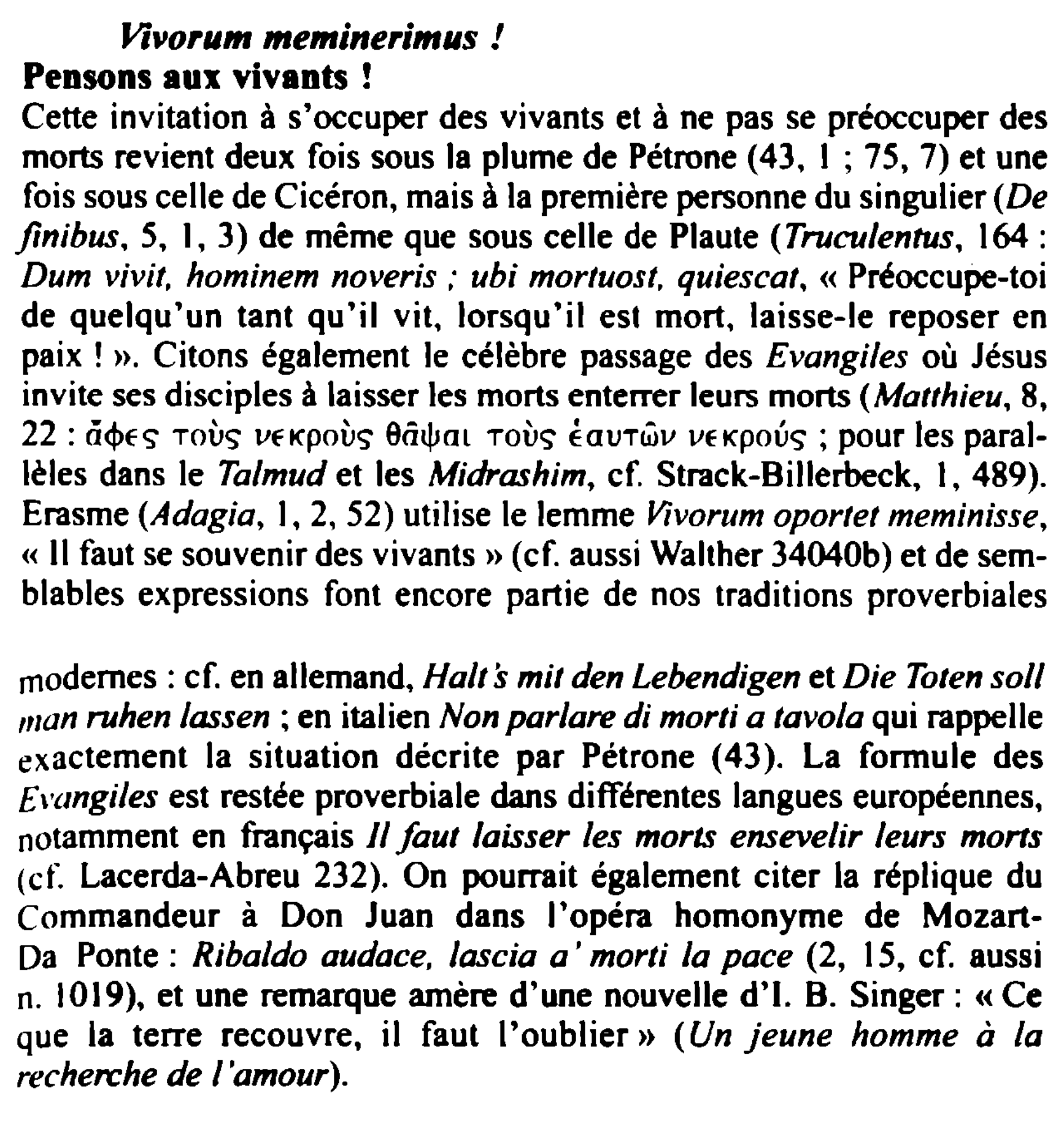 Prévisualisation du document Vivorum meminerimus !