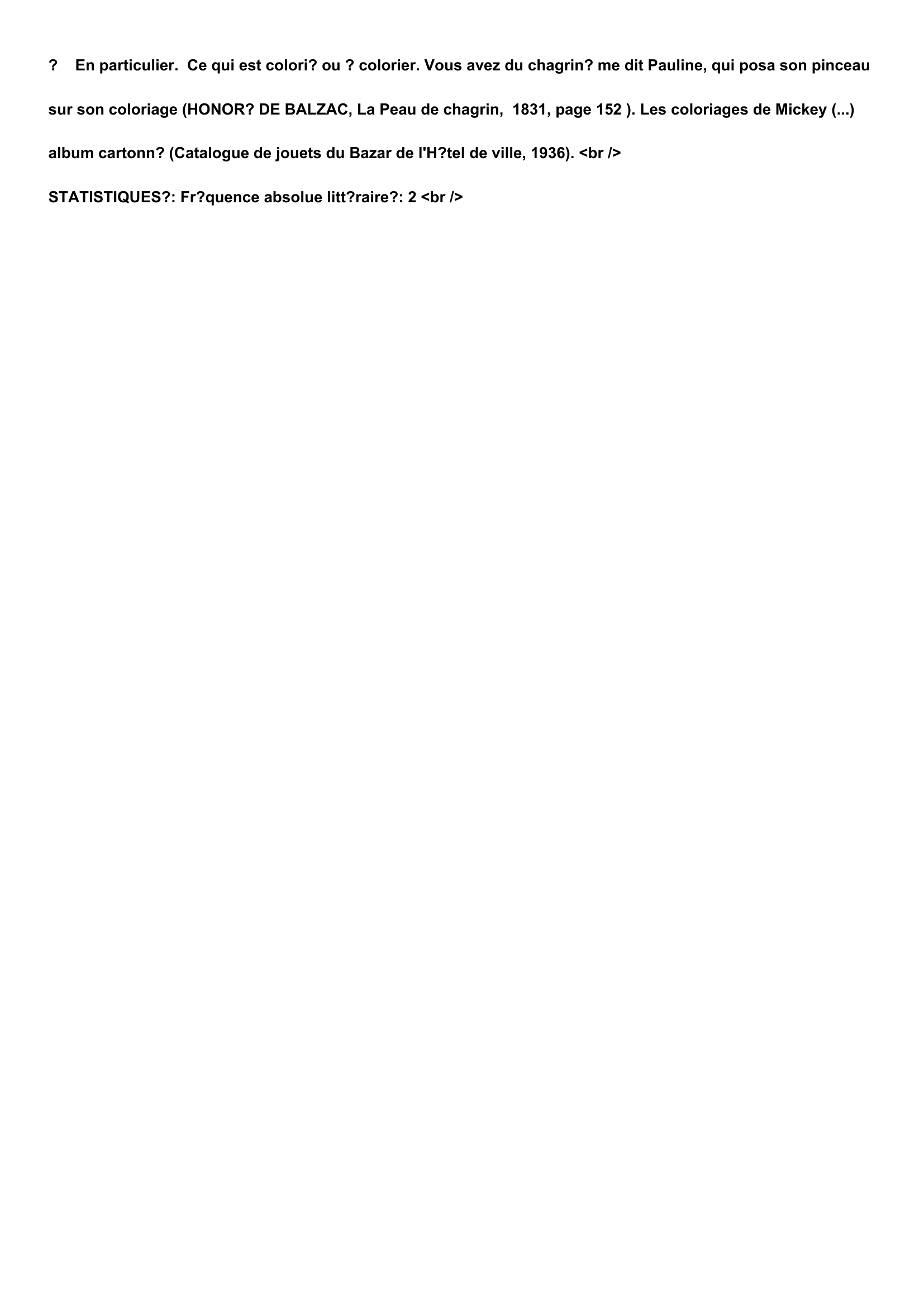 Prévisualisation du document Vocabulaire:
COLORIAGE, substantif masculin.