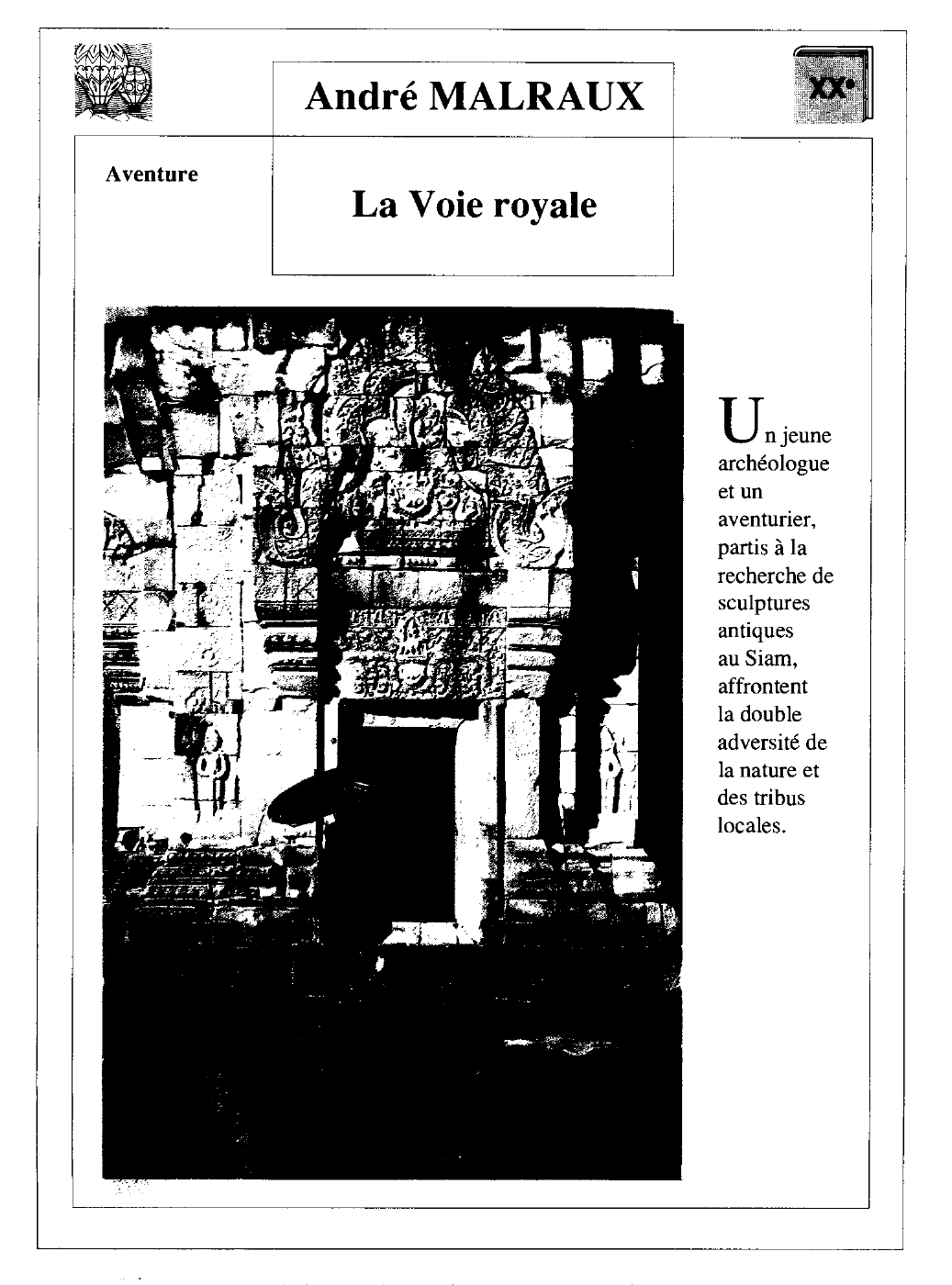 Prévisualisation du document VOIE ROYALE (la), d'André Malraux