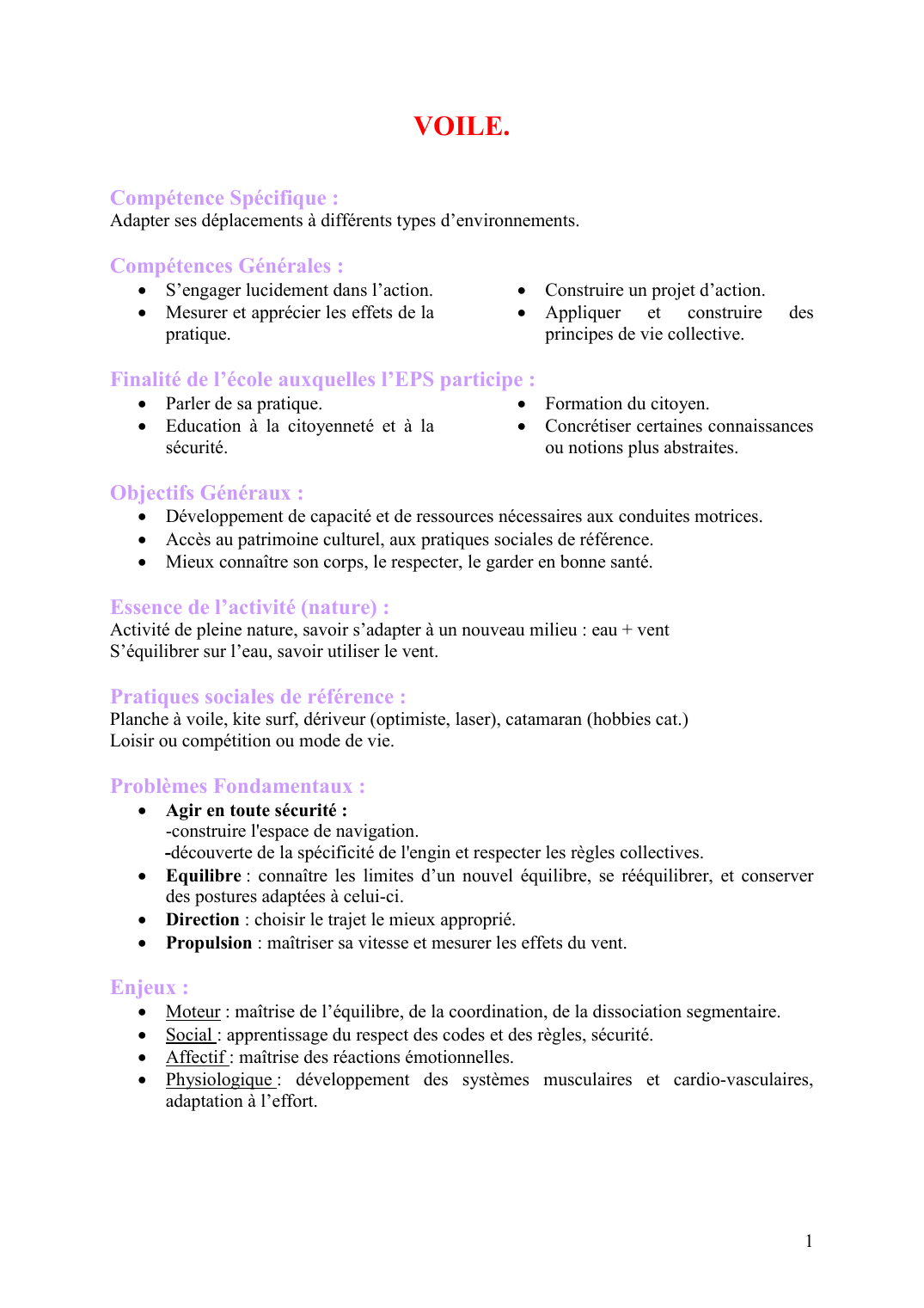 Prévisualisation du document VOILE.