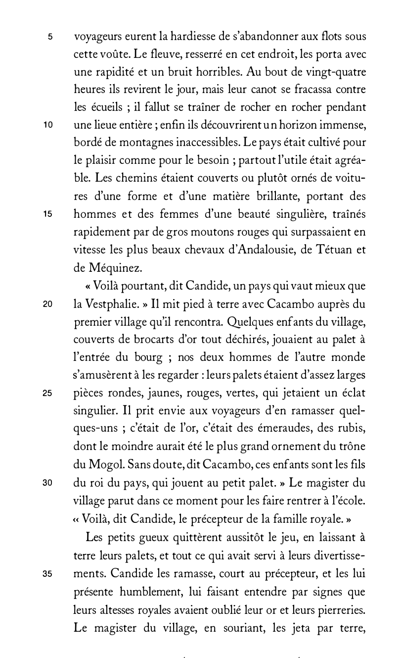 Prévisualisation du document Voltaire, Candide, chapitre 17 (commentaire)