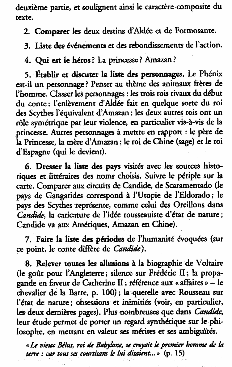 Prévisualisation du document Voltaire : La Princesse de Babylone