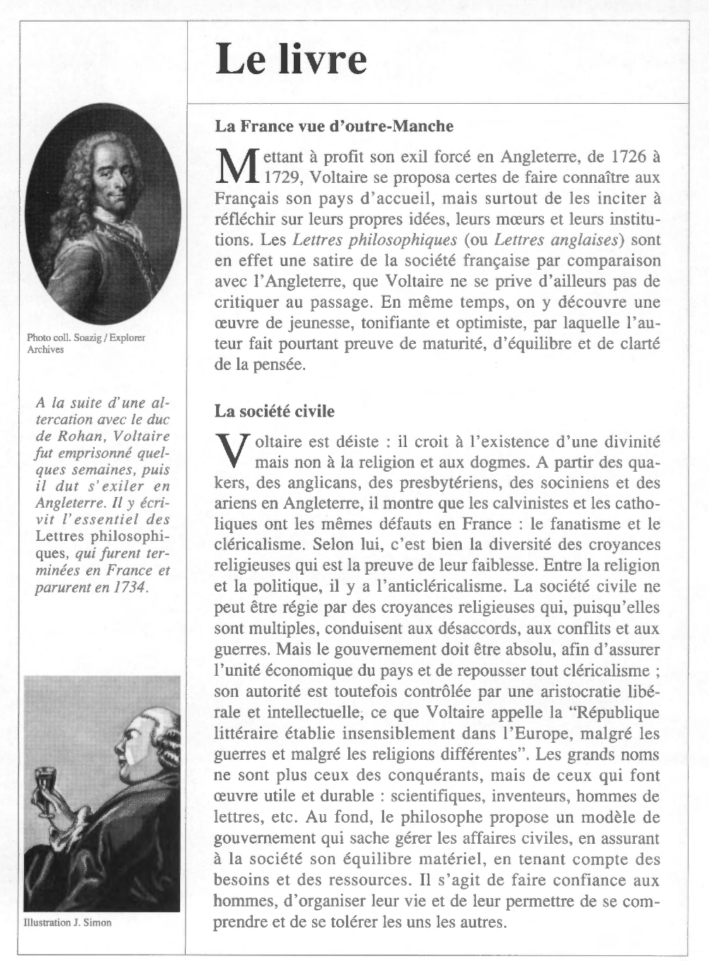 Prévisualisation du document VOLTAIRE : Lettres philosophiques