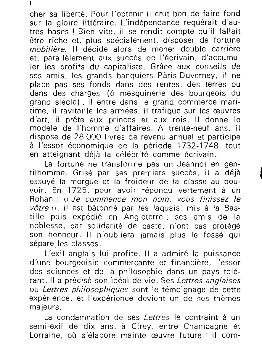 Prévisualisation du document VOLTAIRE : L'HOMME ET LE PHILOSOPHE