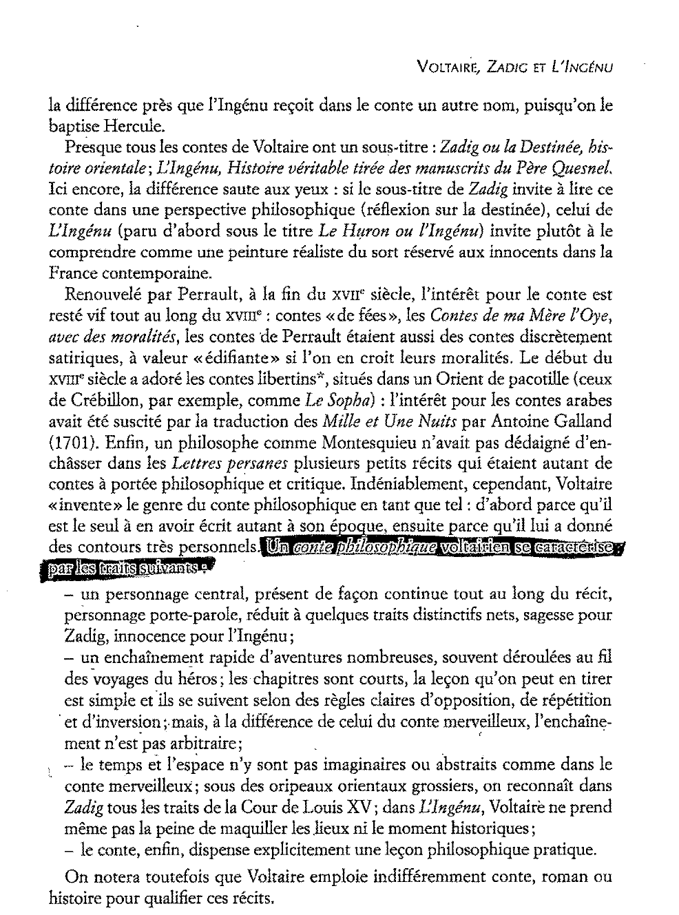 Prévisualisation du document Voltaire: Zadig et L'Ingénu