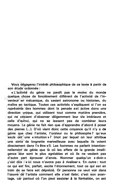 Prévisualisation du document . Voti's\légagerez l'intérêt· philosophique
de ce texté à partir de
'
·
· son ét�di'i' 6rdonnée :
·· :_ ·...