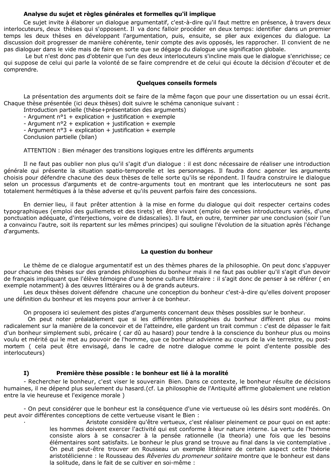 Prévisualisation du document 	Vous imaginerez un dialogue humoristique entre deux personnages qui s'opposent sur la conception du bonheur ?