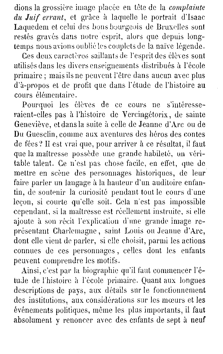 Prévisualisation du document Vous indiquerez quelle méthode vous pensez employer dans l'enseignement de l'histoire de France au cours élémentaire