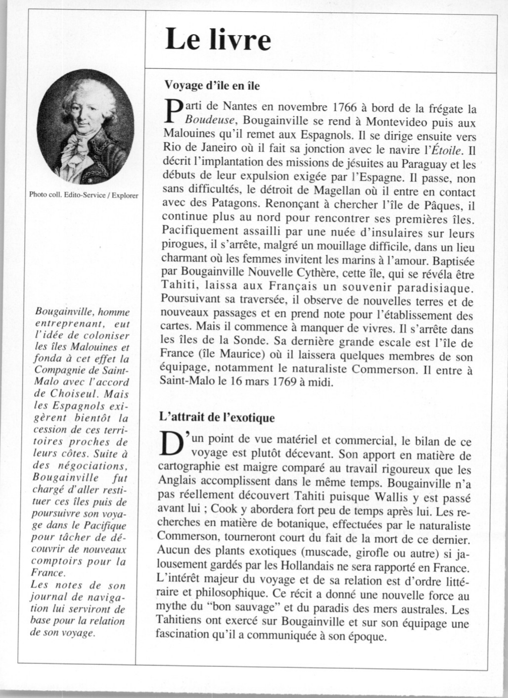 Prévisualisation du document Voyage autour du monde de Louis-Antoine de BOUGAINVILLE