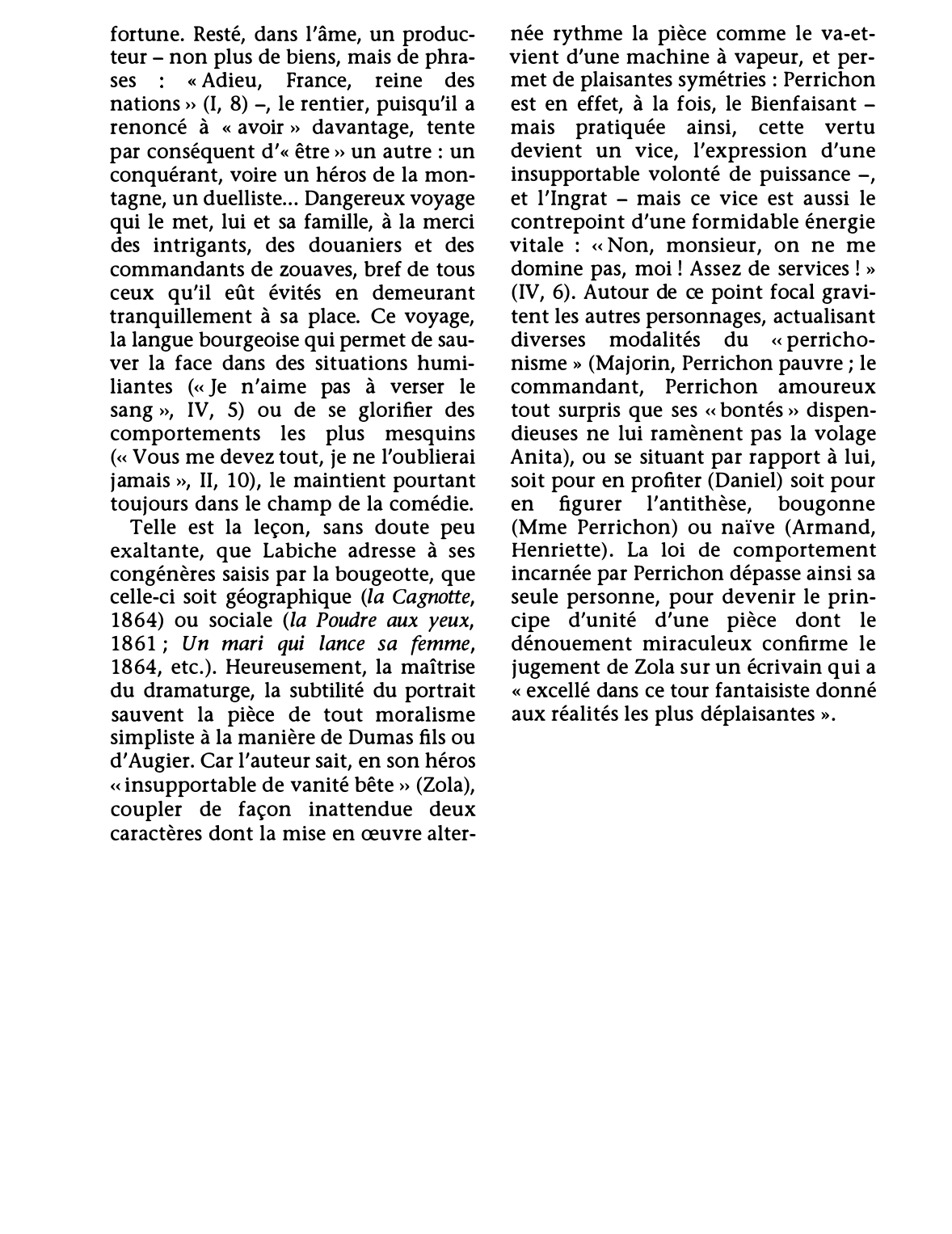 Prévisualisation du document VOYAGE DE MONSIEUR PERRICHON (le) d'Eugène Labiche (résumé & analyse)