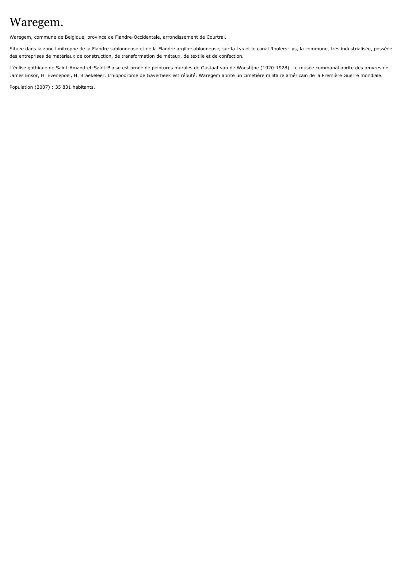 Prévisualisation du document Waregem.