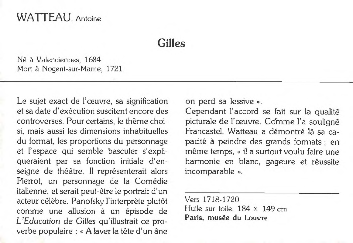 Prévisualisation du document WATTEAU, Antoine : Gilles