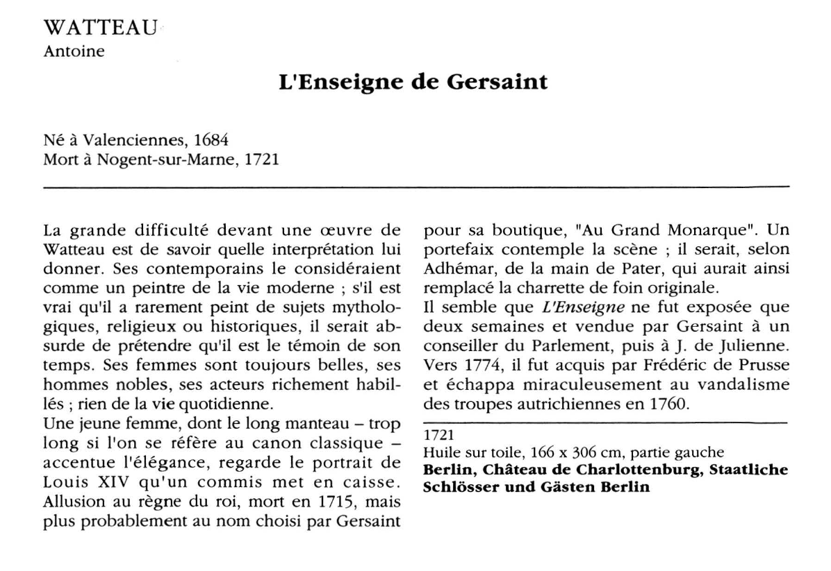 Prévisualisation du document WATTEAU Antoine : L'Enseigne de Gersaint