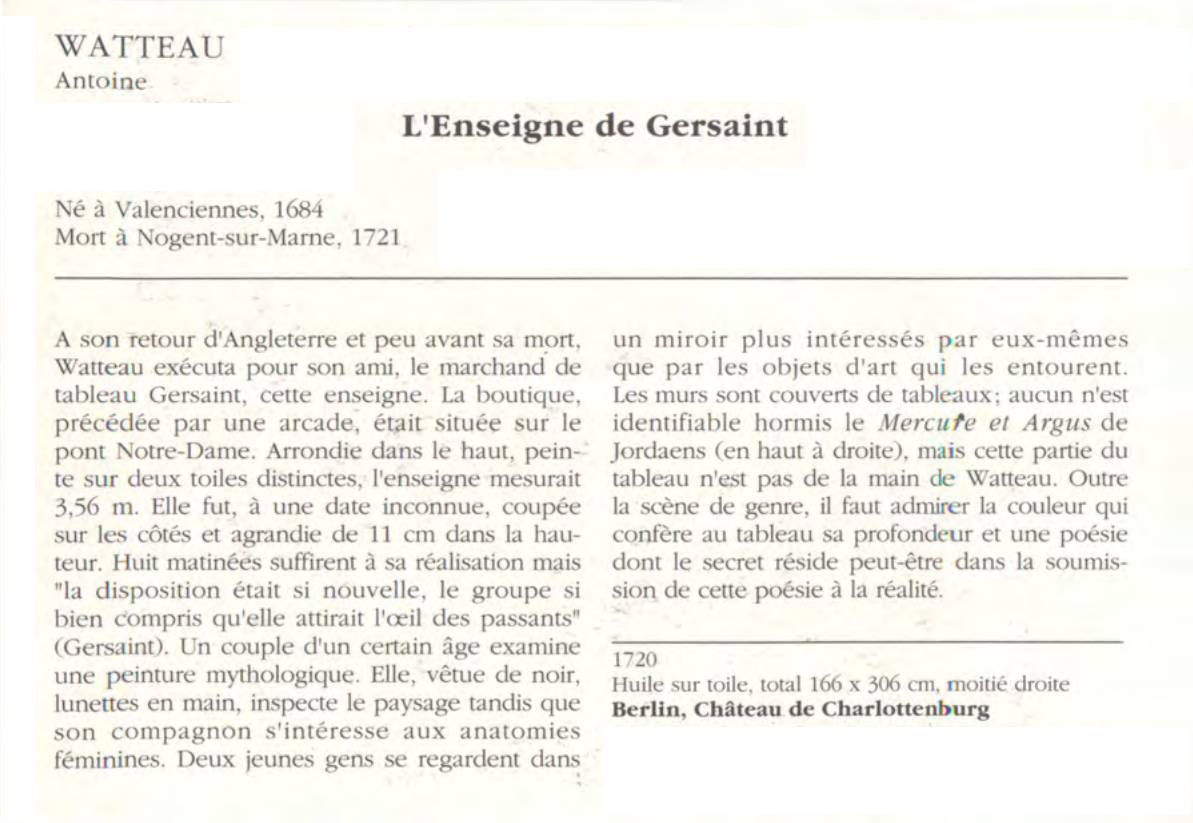 Prévisualisation du document WATTEAU Rocaille Antoine : L'Enseigne de Gersaint