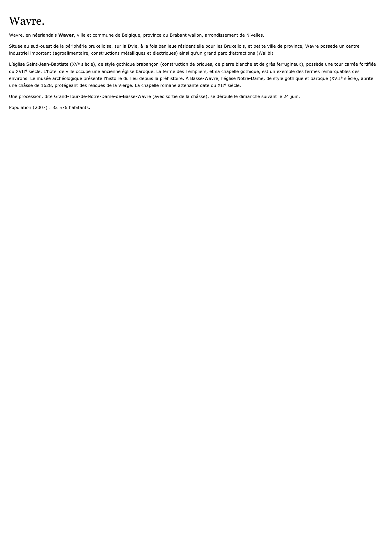 Prévisualisation du document Wavre.