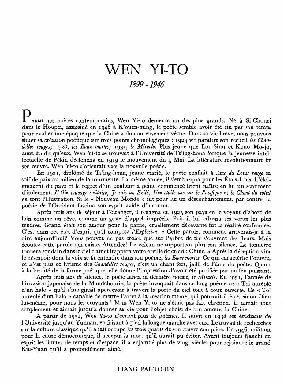 Prévisualisation du document WEN YI-TO