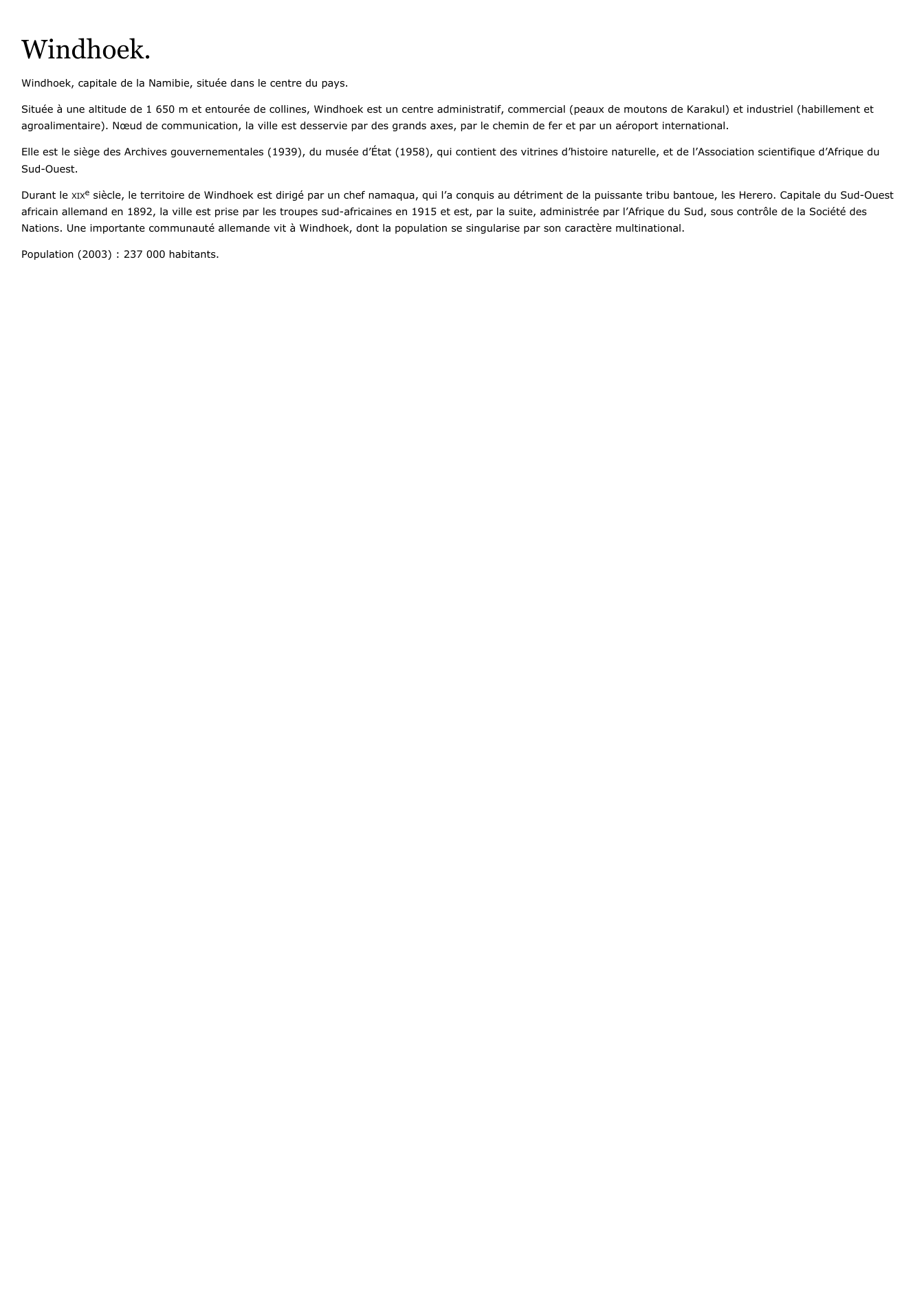 Prévisualisation du document Windhoek.