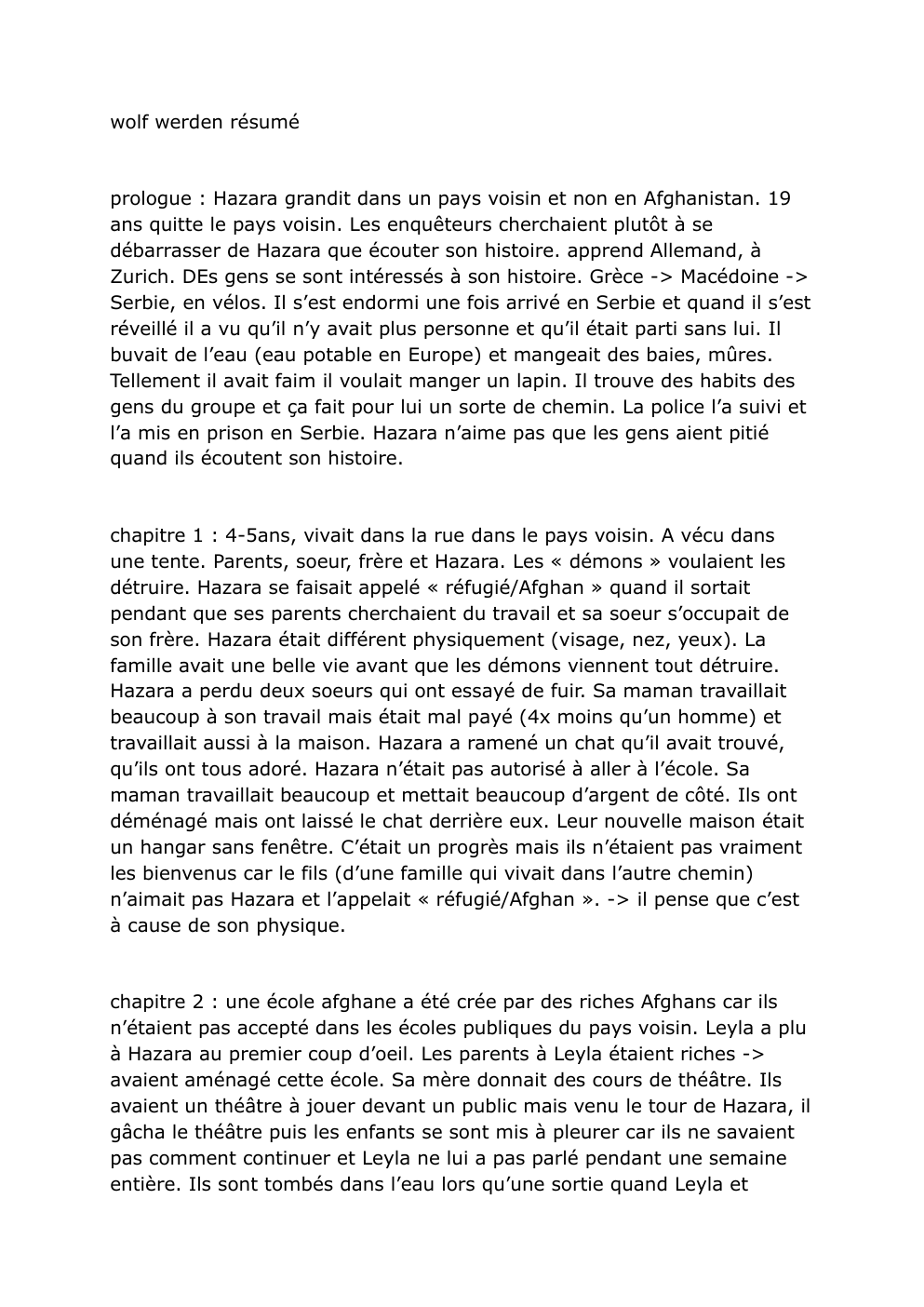Prévisualisation du document wolf werden résumé