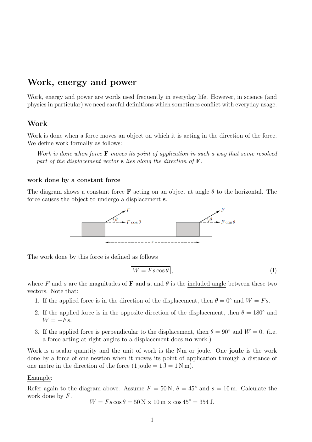 Prévisualisation du document Work Energy & Power