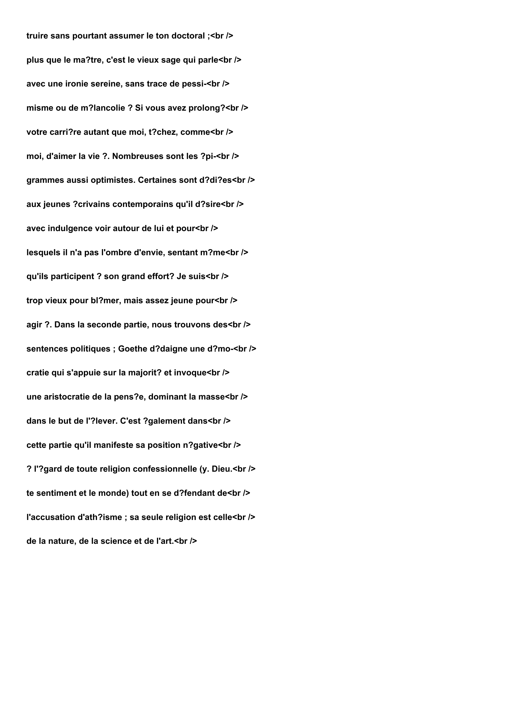 Prévisualisation du document XÉNIES de Goethe [Zahme Xenien].