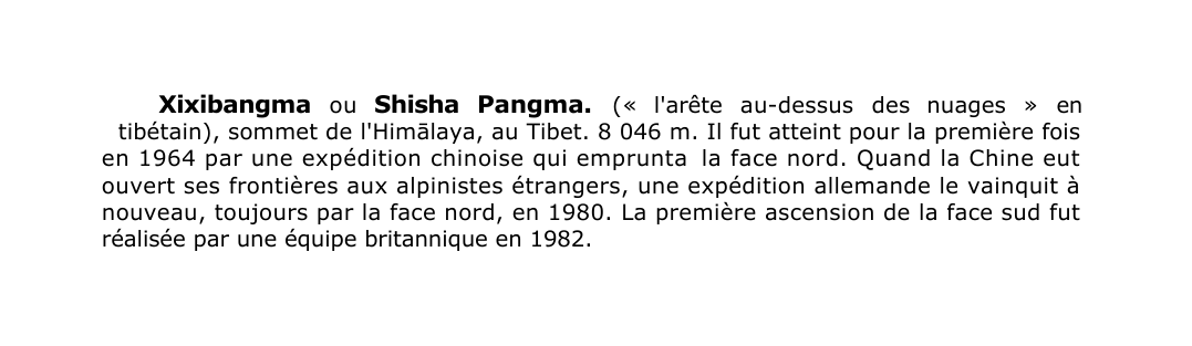 Prévisualisation du document Xixibangma ou Shisha Pangma.