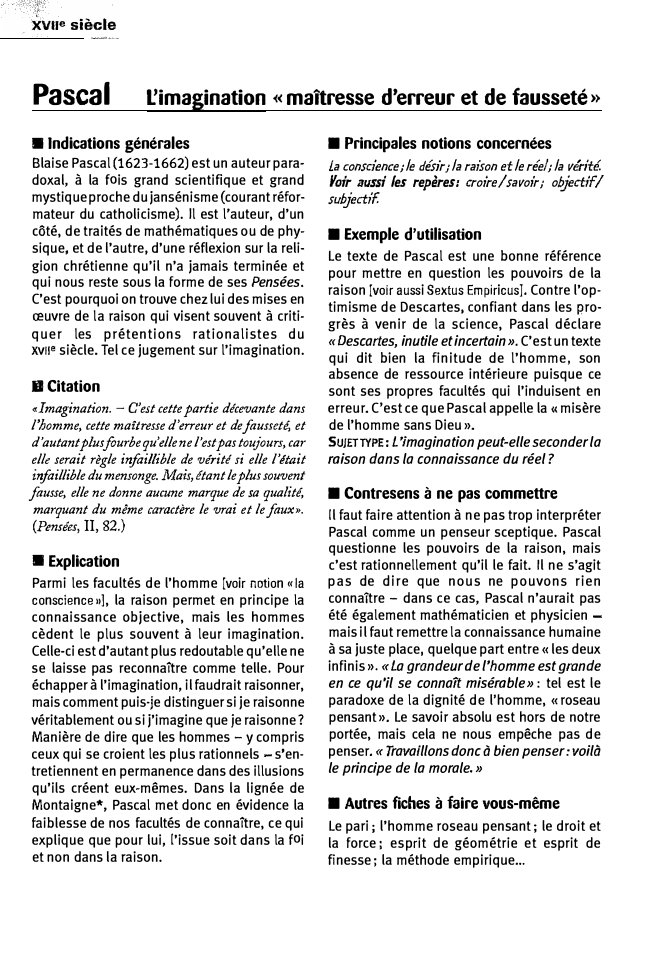 Prévisualisation du document xvne siècle

Pascal...