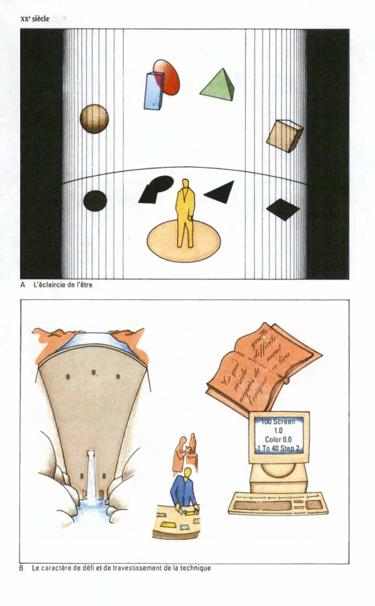 Prévisualisation du document XX' siècle

A

l'éclaircie de l'être

B

le caractère de défi et de travestissement de la technique

La saisie de...