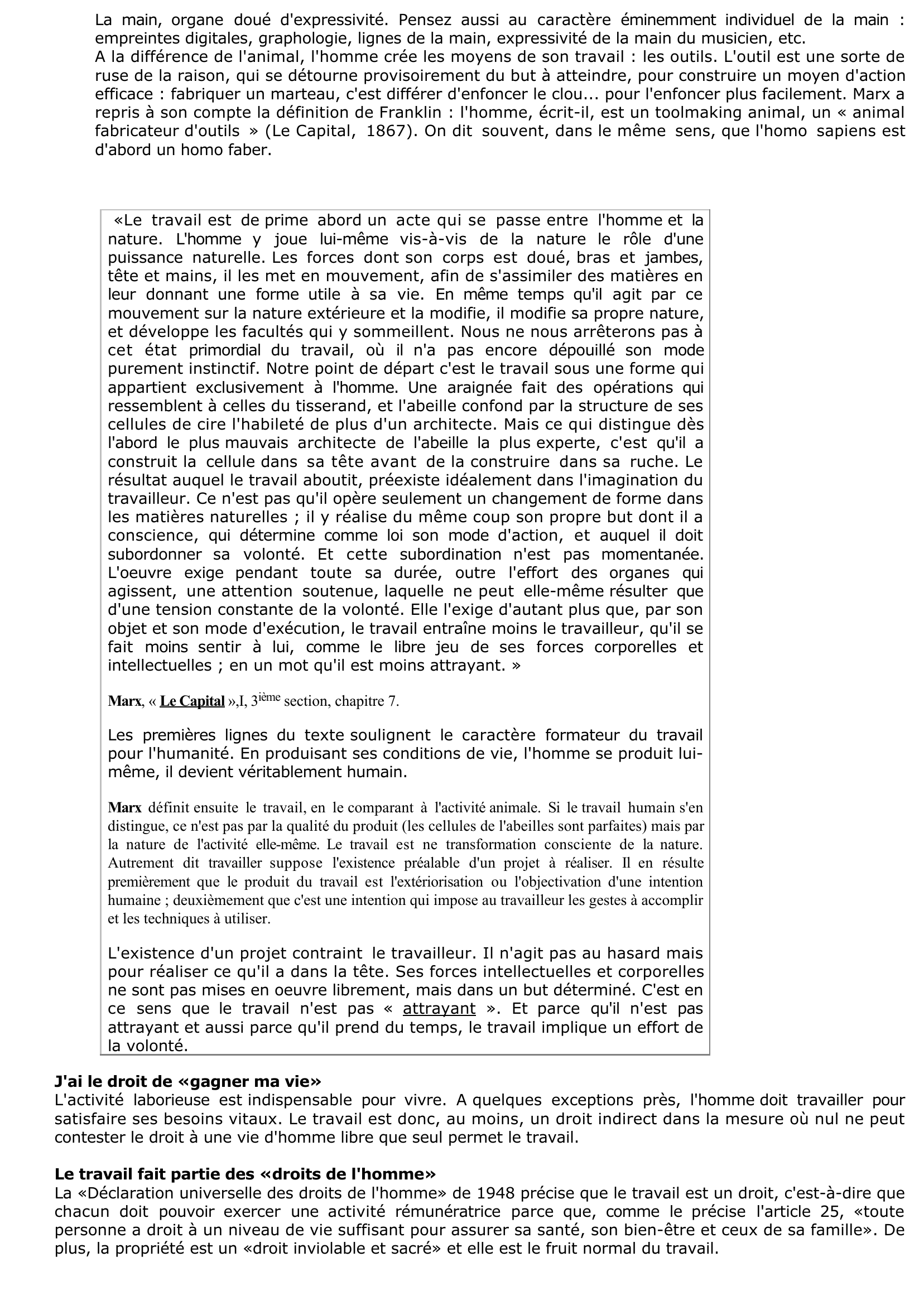 Prévisualisation du document Y a-t-il un droit au travail 	?