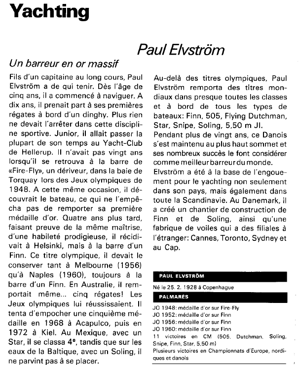 Prévisualisation du document Yachting:Paul Elvstreim (sport).