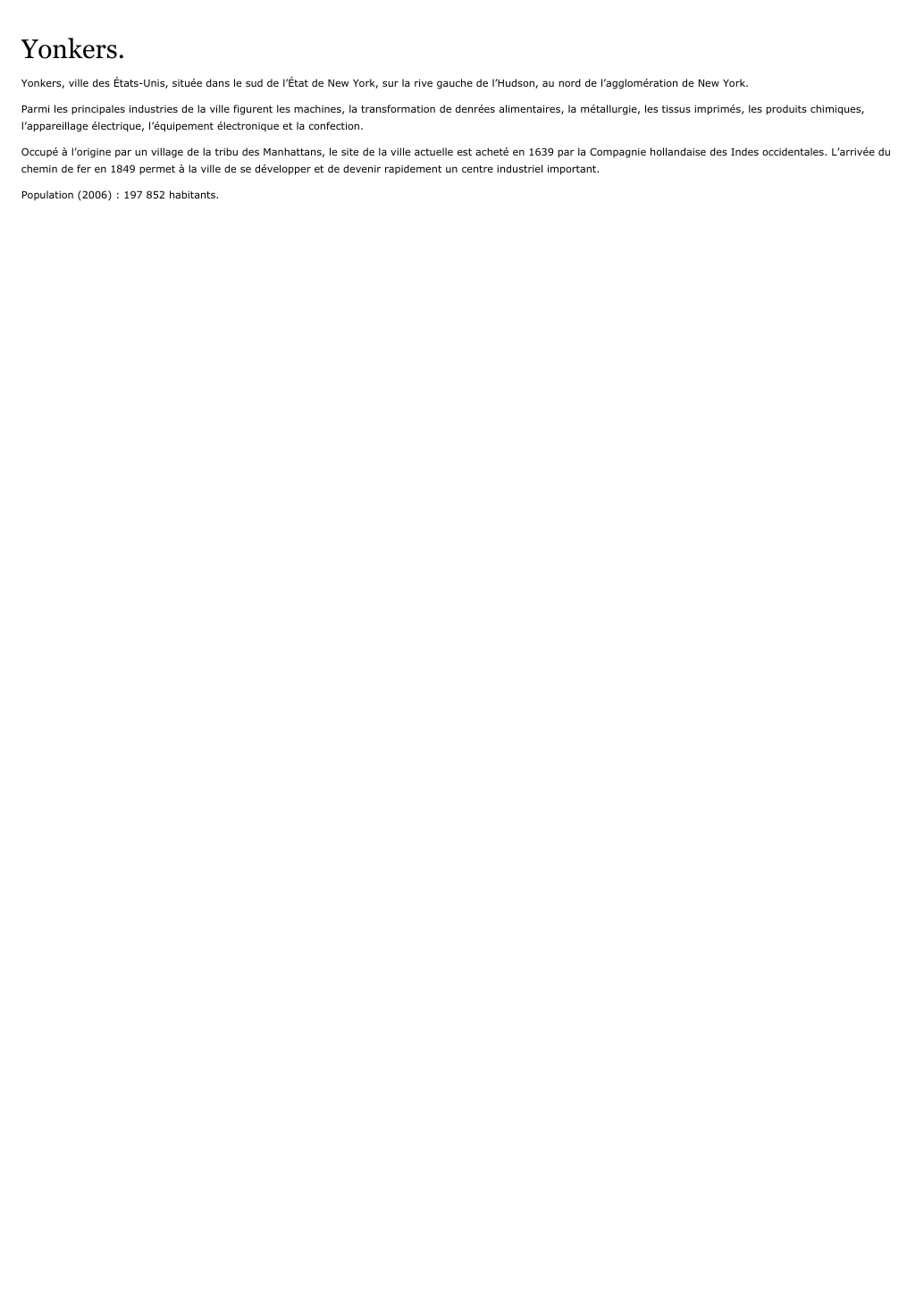 Prévisualisation du document Yonkers.