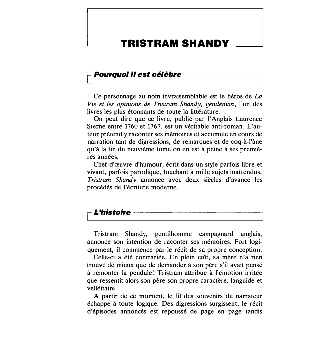 Prévisualisation du document YORICK. Personnage de Vie et opinions de Tristram Shandy