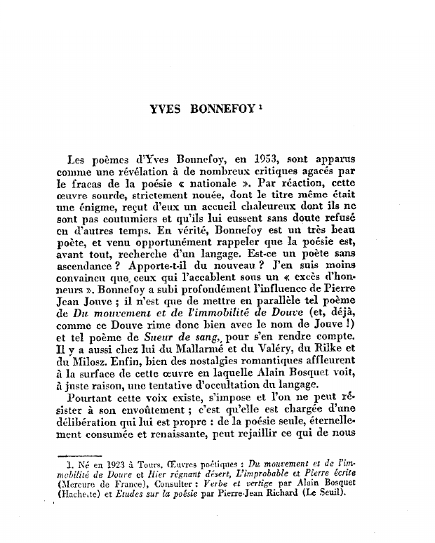 Prévisualisation du document YVES BONNEFOY