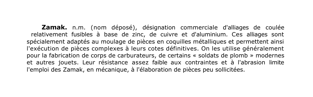 Prévisualisation du document Zamak.