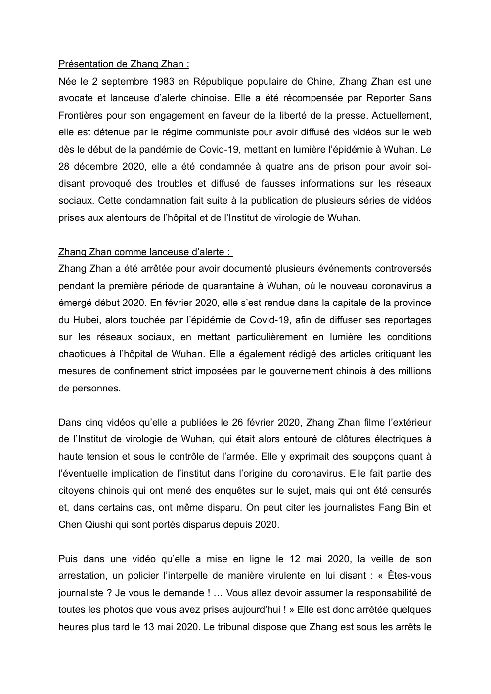 Prévisualisation du document Zhang Zhan