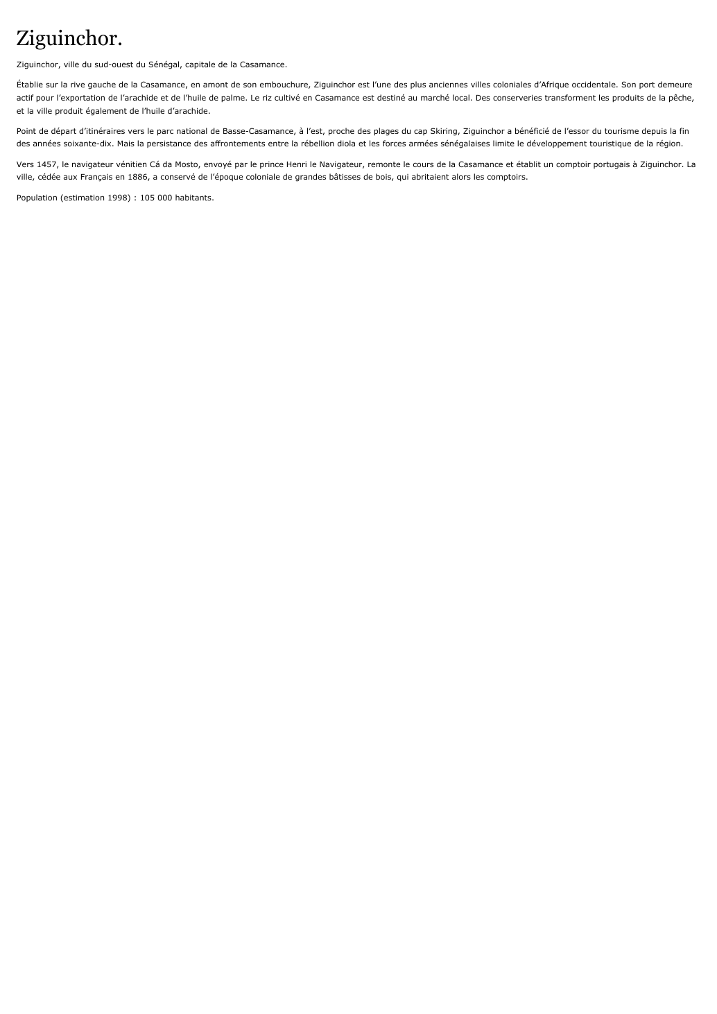 Prévisualisation du document Ziguinchor.