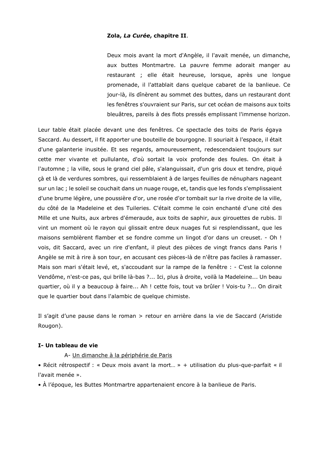 Prévisualisation du document Zola, La Curée, chapitre II. Commentaire
