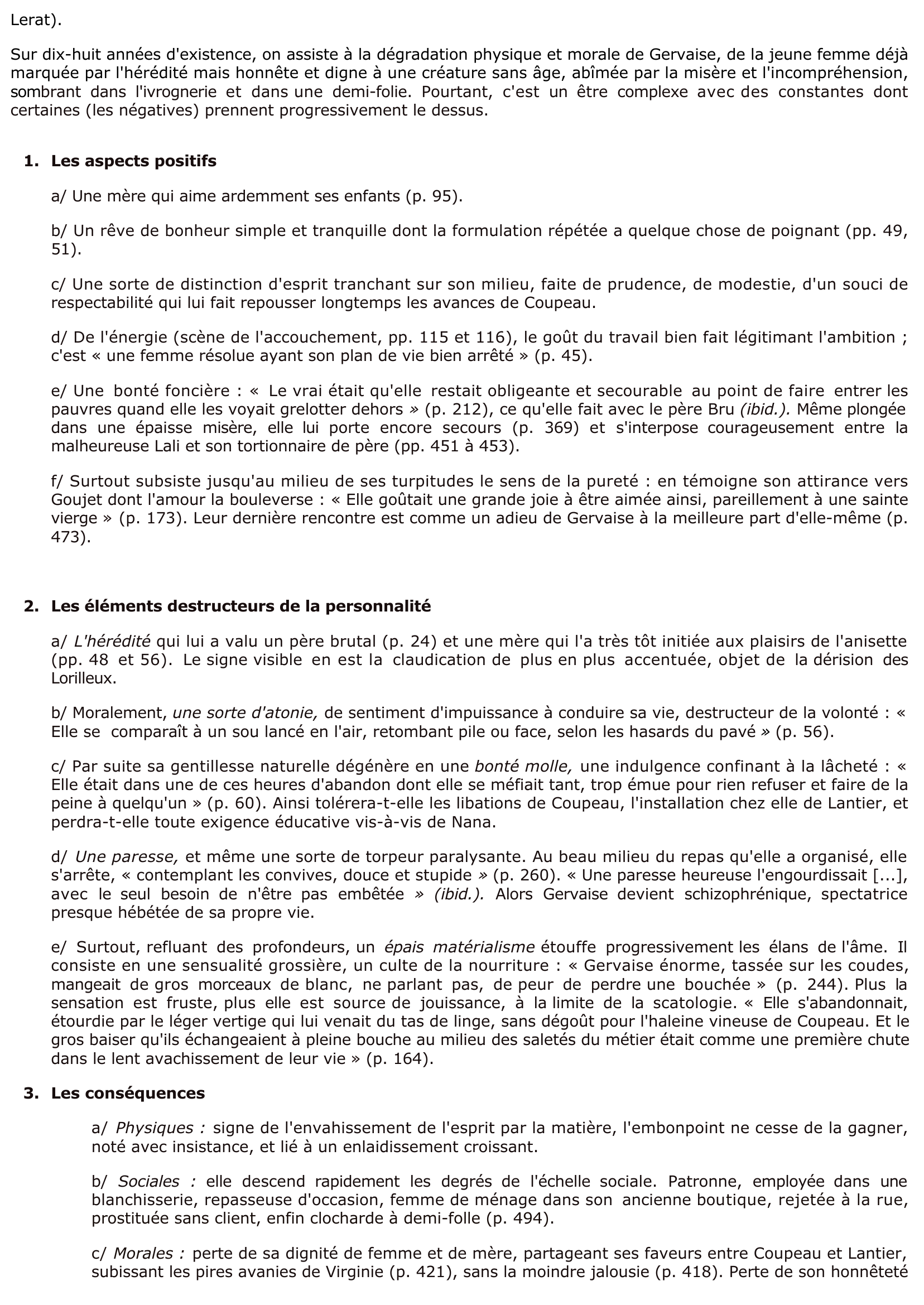 Prévisualisation du document ZOLA : L'Assommoir (Résumé et Analyse)