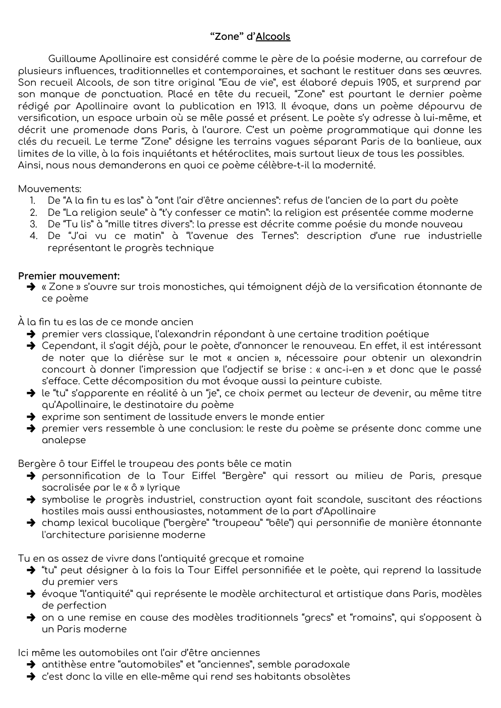 Prévisualisation du document Zone Alcools