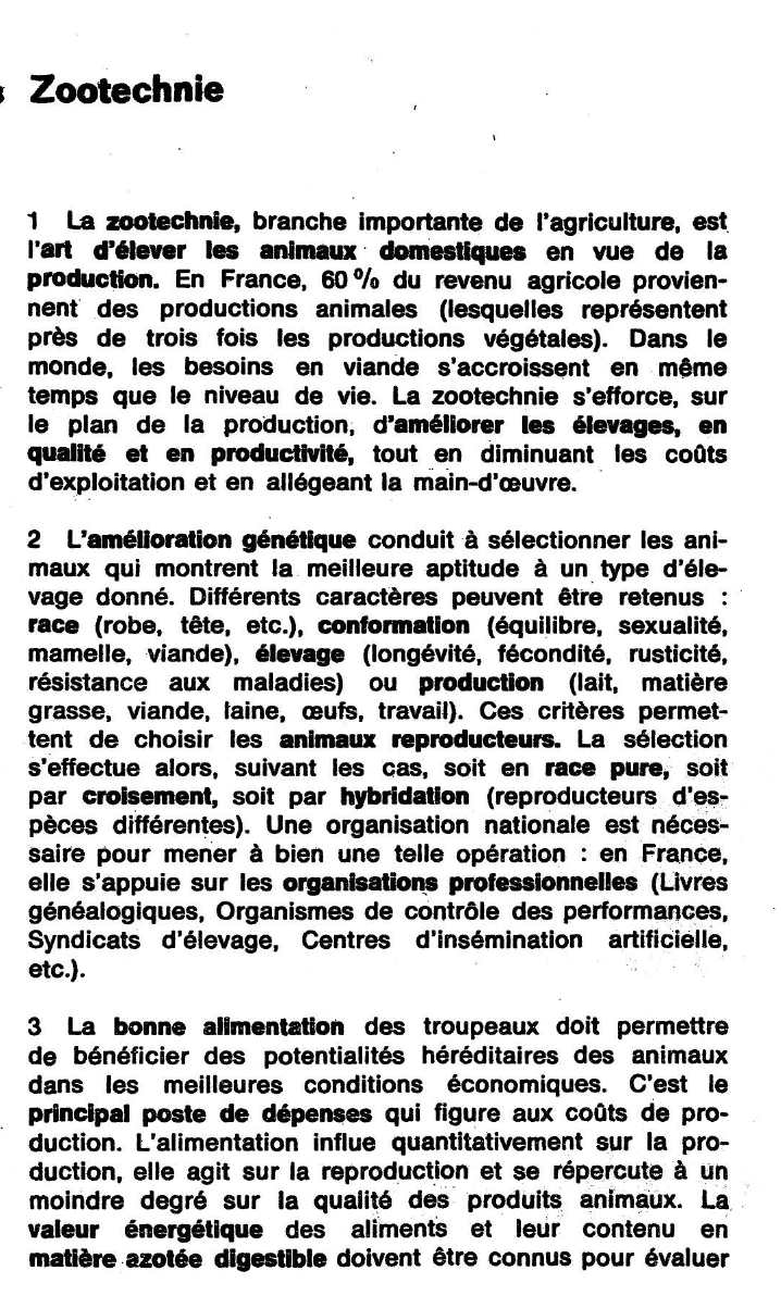 Prévisualisation du document Zootechnie